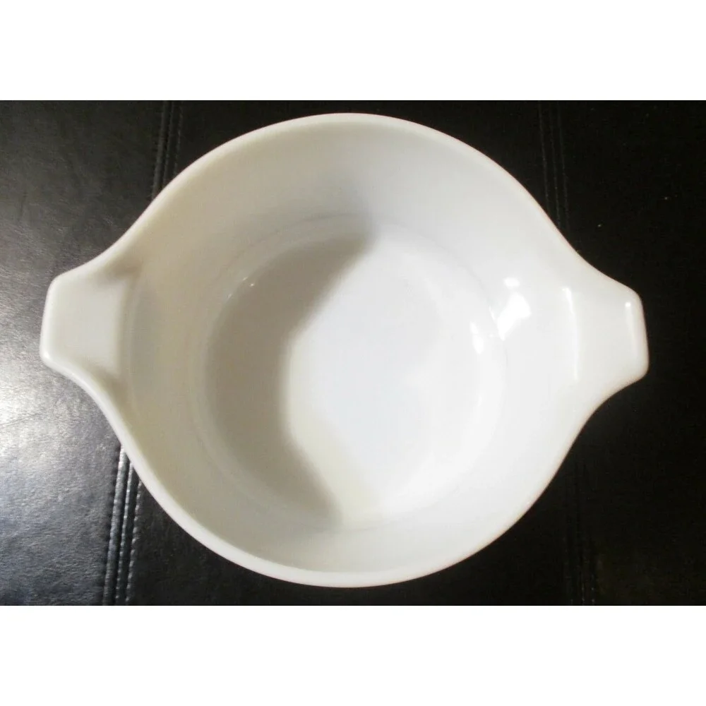 Pyrex 474B 1.5 Quart Casserole Dish Brown Mushroom Vintage